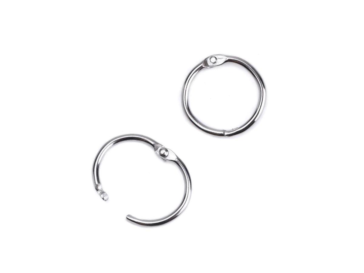 Metal Binder Rings, 20/Pack, Nickel Plated, 25mm - Altimus