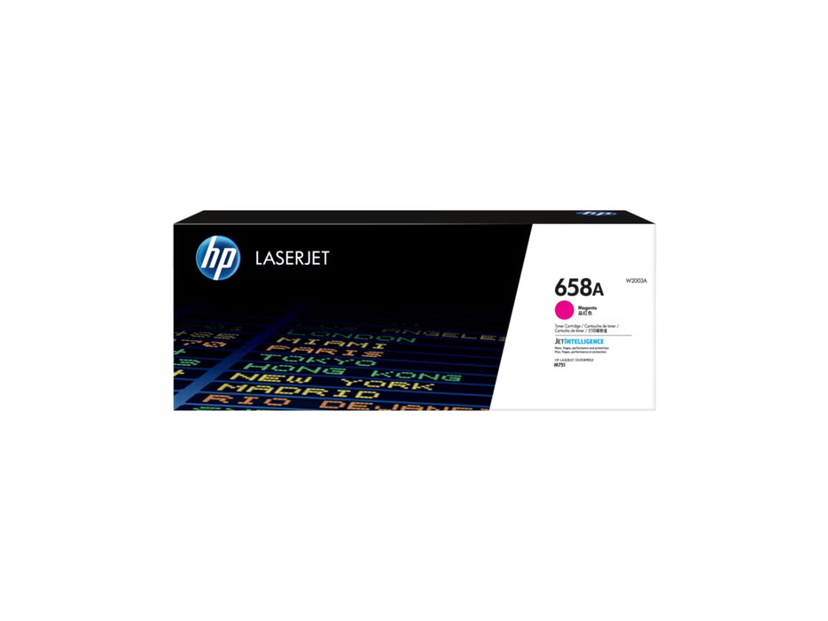 HP 658A Magenta Original LaserJet Toner Cartridge, W2003A