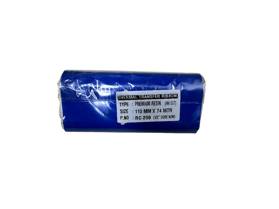 Thermal Transfer Ribbon 110 X 74 -1/2" Core (Premium Recin RC-200)