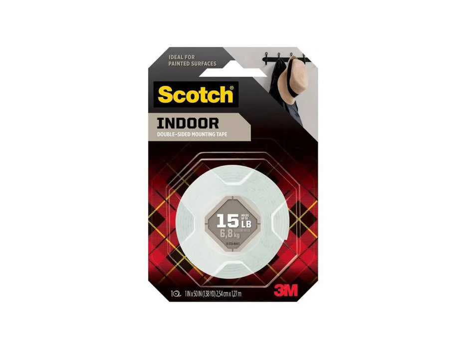 3M Scotch Mounting Tape, Heavy Duty, 1" x 50"