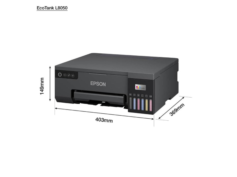 Epson Ecotank L8050 Photo Printer, Color Ink Tank, Wi-Fi Connectivity