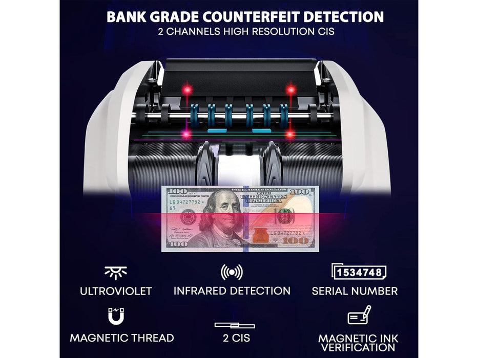 RIBAO BCS 160 Bank Note Sorter With Dual CIS