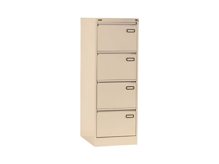 Rexel 4 Drawer Vertical Filing Cabinet, RXL304ST, Beige