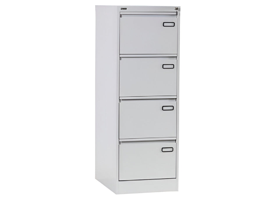 Rexel 4 Drawer Vertical Filing Cabinet, RXL304ST, Grey