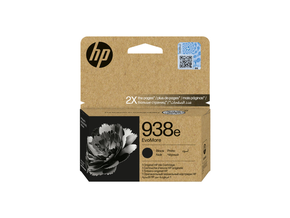 HP 938e Black Ink High Capacity Cartridge - 4S6Y2PE