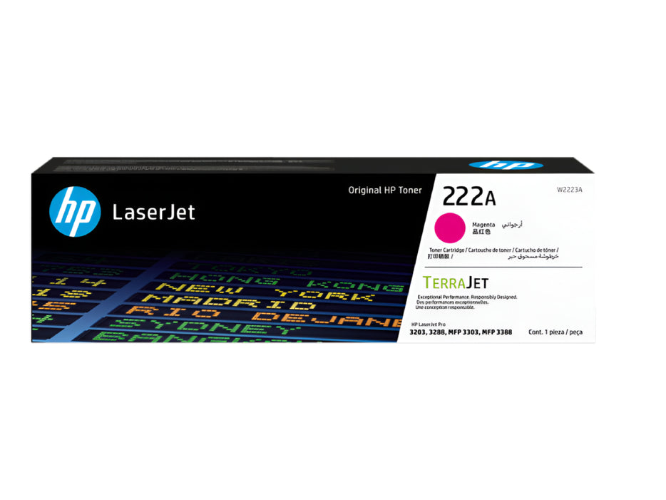 HP 222A Magenta Original LaserJet Toner Cartridge (W2223A)