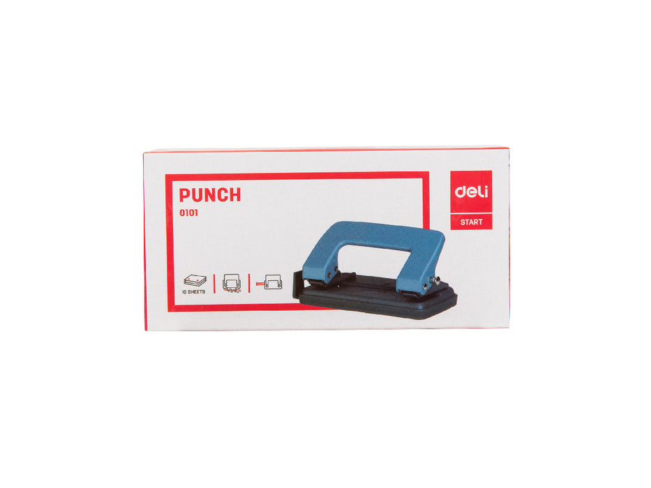 DELI 2 Holes Puncher No. 0101, 12 Sheets Capacity