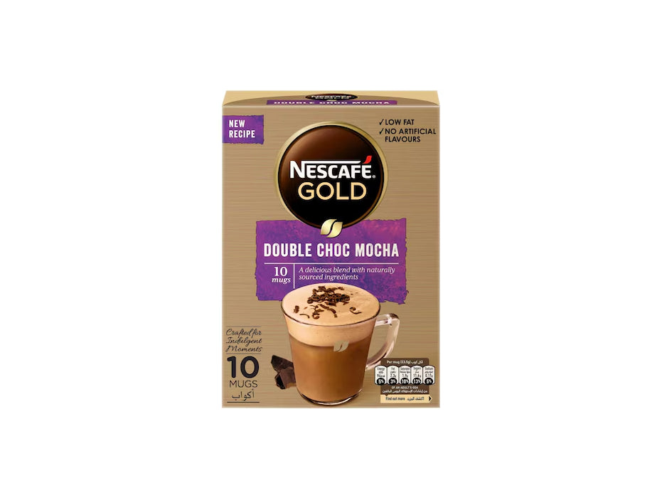 Nescafe Gold Double Choco Mocha Coffee Mix 23.5g Pack of 10