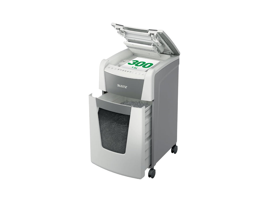 Leitz IQ Home Office Autofeed Cross Cut Shredder 300 Sheets (8015)