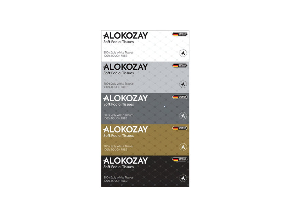 Alokozay Soft Facial Tissues 200 X 2 Ply, 5pcs/pack