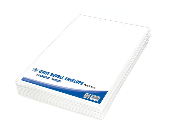 White Bubble Envelopes, 270 x 360mm, 12pcs/pack (FSAEW270360)