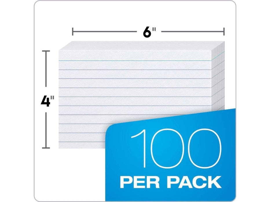 Index Cards 4 x 6" 160gsm, 100/pack, White