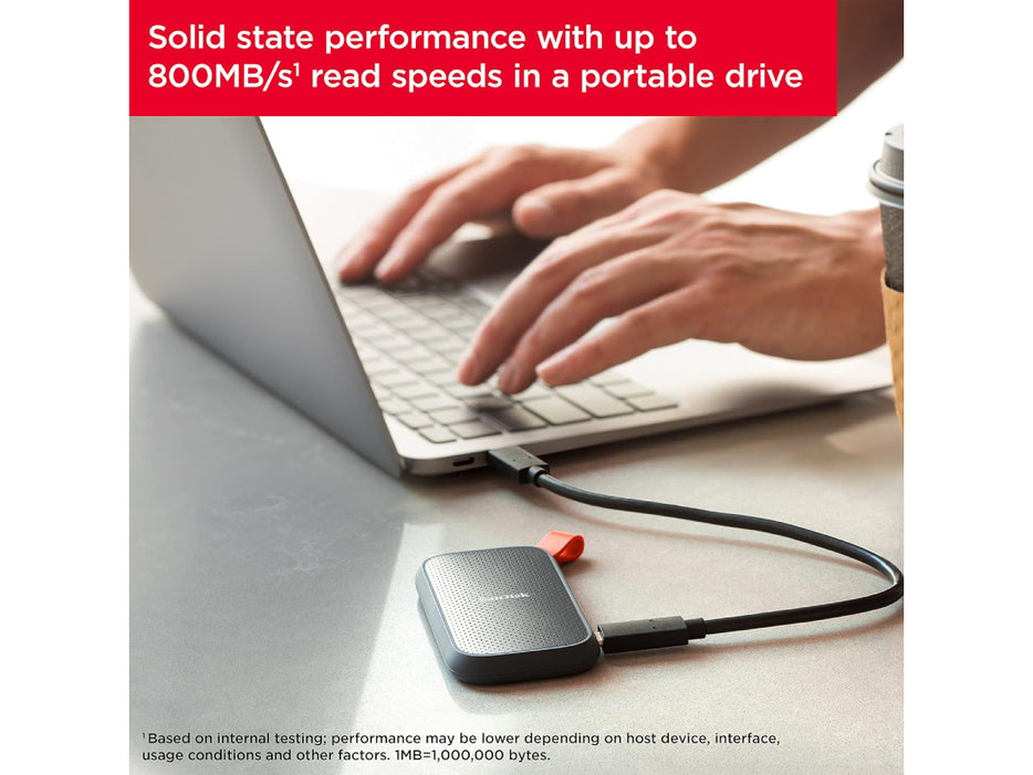 SanDisk 1TB Portable SSD - USB C 3.2 Gen 2 (SDSSDE30-1T00-G26)