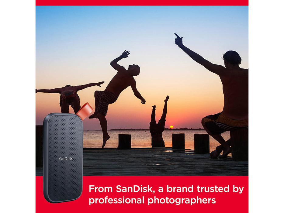 SanDisk 1TB Portable SSD - USB C 3.2 Gen 2 (SDSSDE30-1T00-G26)