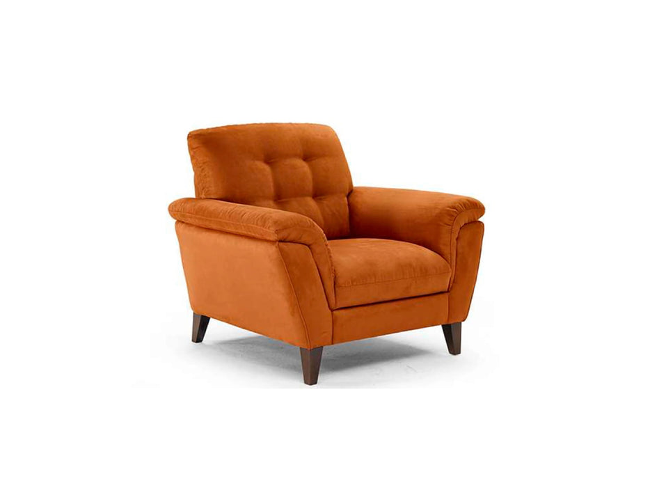 SOPHIA Single Seater Sofa with Wooden Legs