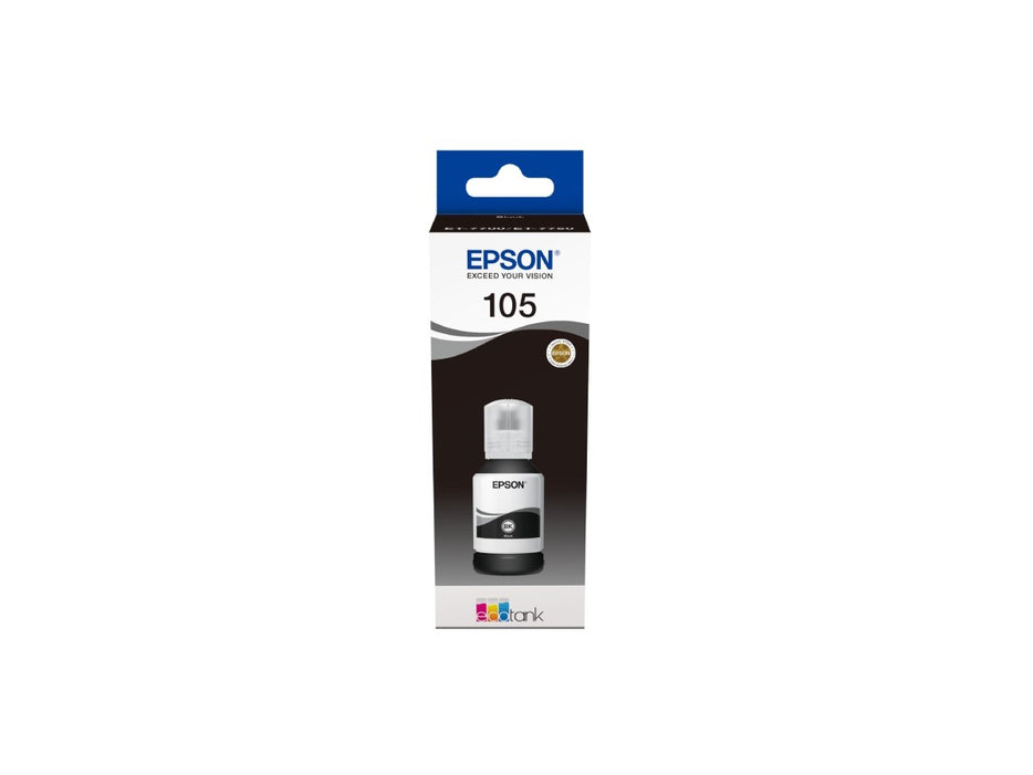 Epson 105 EcoTank Pigment Black Ink Bottle (140 ml)