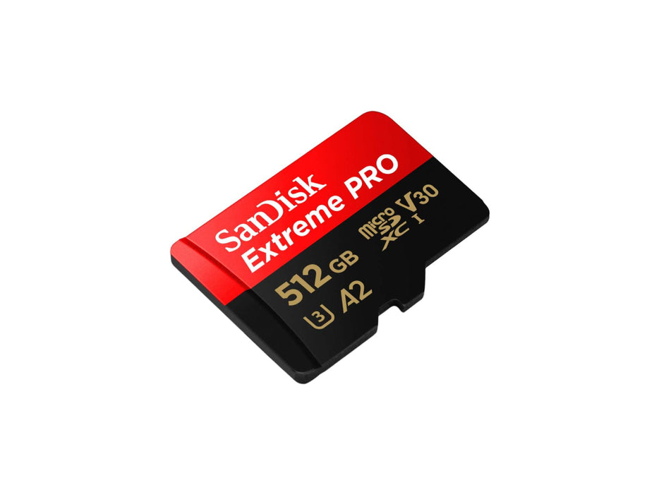 SanDisk Extreme PRO 512GB microSDXC™ UHS-I CARD, 200MB/s Read, 140MB/s Write (SDSQXCD-512G-GN6MA)