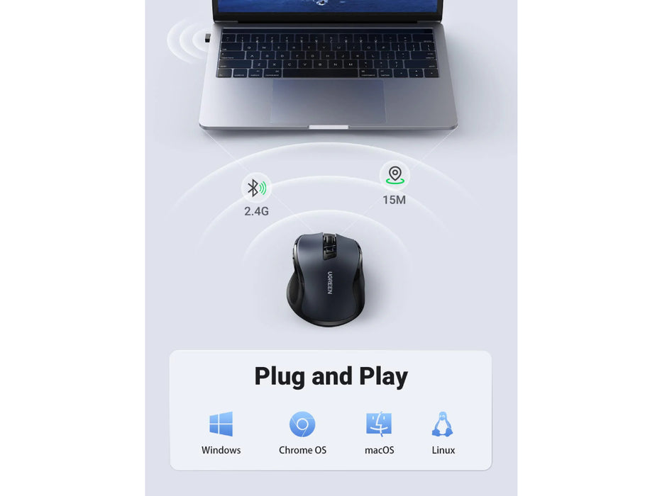 UGREEN Wireless Mouse 2.4G with USB Receiver (90545)