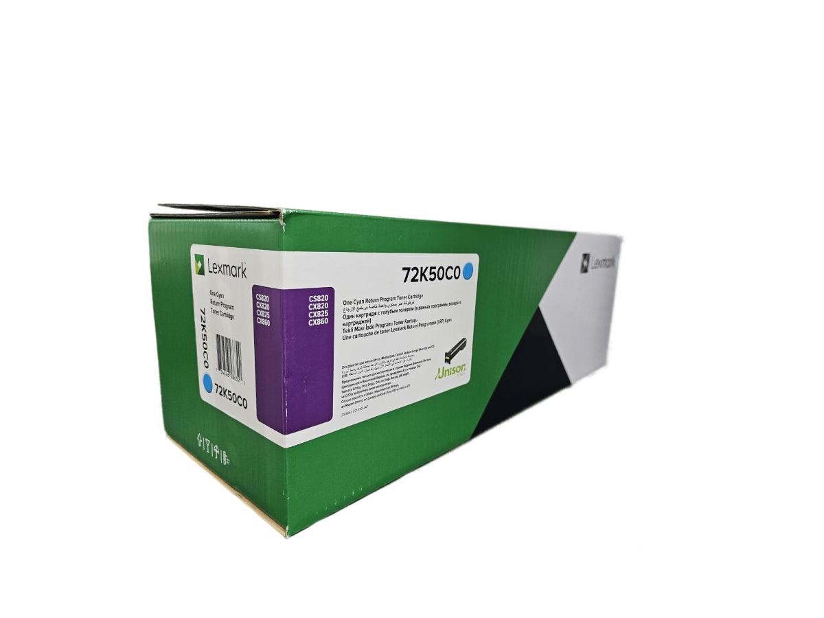 Lexmark Cs820 Cx82x Cx860 Cyan Return Programme Toner Cartridge - 72K50C0 - Altimus