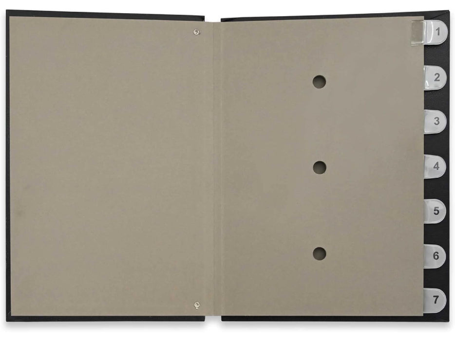 Signature Book, Vinyl Material Cover, 7 Sheets (1-7), Black Color, 240 x 340mm