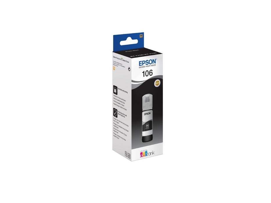 Epson 106 EcoTank Photo Black Ink Bottle (70 ml)