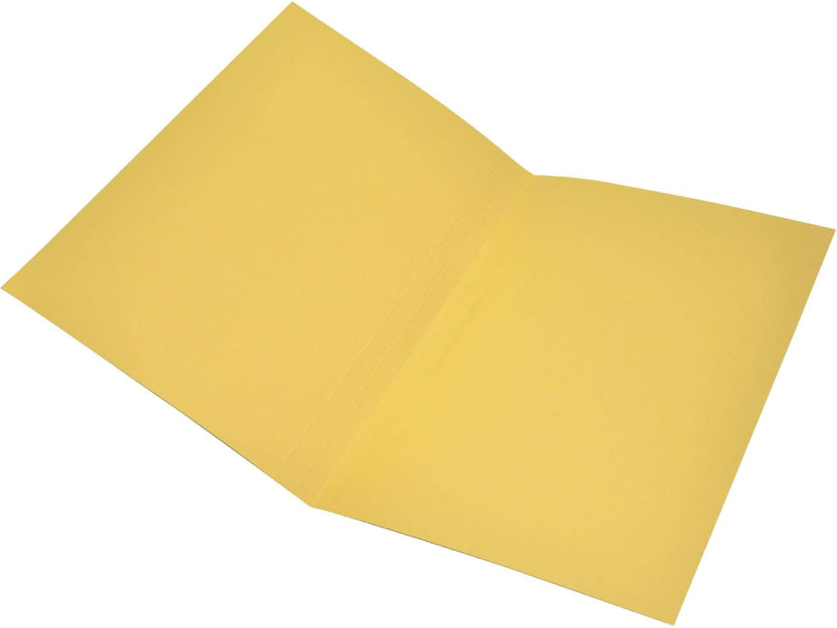 Square Cut Folder FS w/o Fastener 10/Pack Yellow