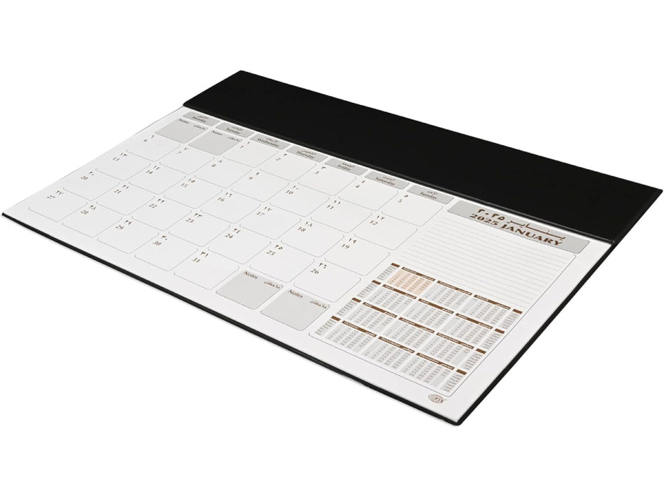 2025 Year Planner with PVC Desk Blotter, 1month/Sheet (FSDK2AE25)