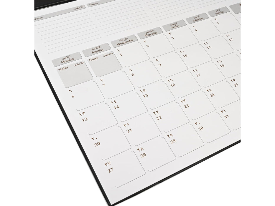 2025 Year Planner with PVC Desk Blotter, 1month/Sheet (FSDK2AE25)