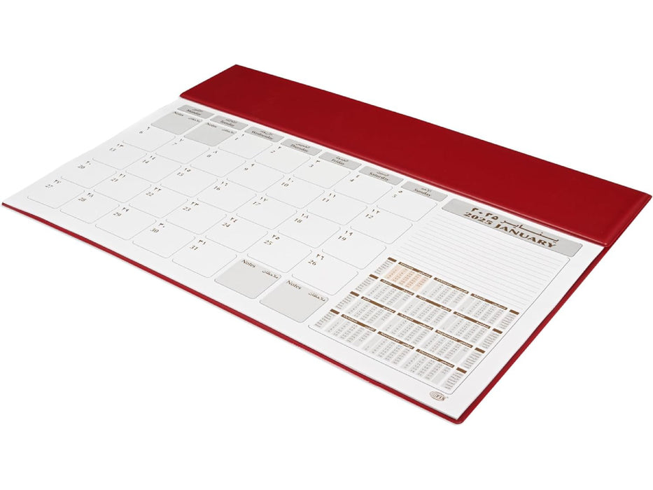 2025 Year Planner with PVC Desk Blotter, 1month/Sheet (FSDK2AE25)