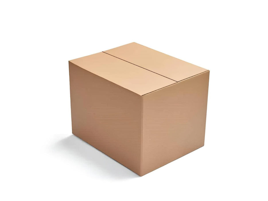 Corrugated Kraft Board Storage Box, 53cm x 53cm x 53cm, Flat Packed, pack of 5