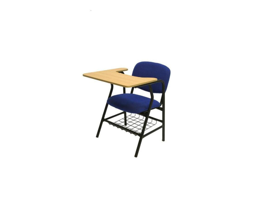 College Chair WWT Padded Seat - Back and Magazine Basket - Fabric - PVC