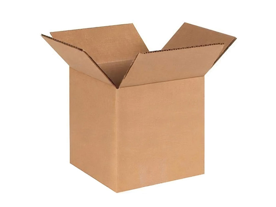 Corrugated Kraft Board Storage Box, 60x60x60cm, flat packed, Pack of 5