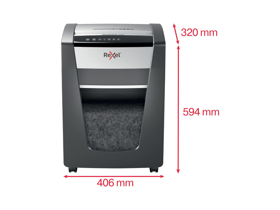 Rexel Momentum X420 Cross Cut Paper Shredder