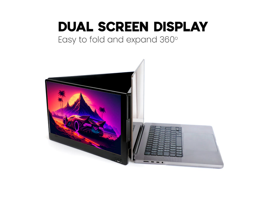 MetaDisplay MD1 14 inch FHD Triple IPS Portable Monitor for Laptop Screen Extender (macOS/Windows/Linux)