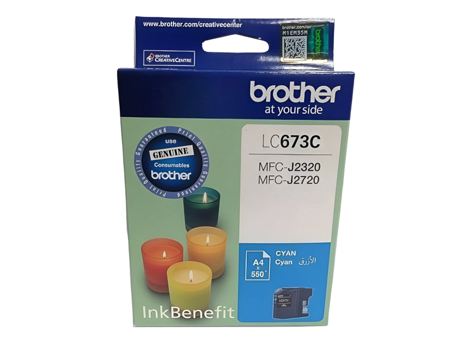 Brother LC673C Cyan Ink Cartridge (LC-673C)