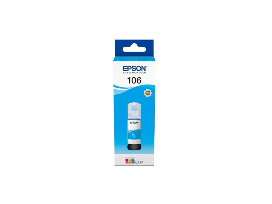 Epson 106 EcoTank Cyan Ink Bottle (70 ml)