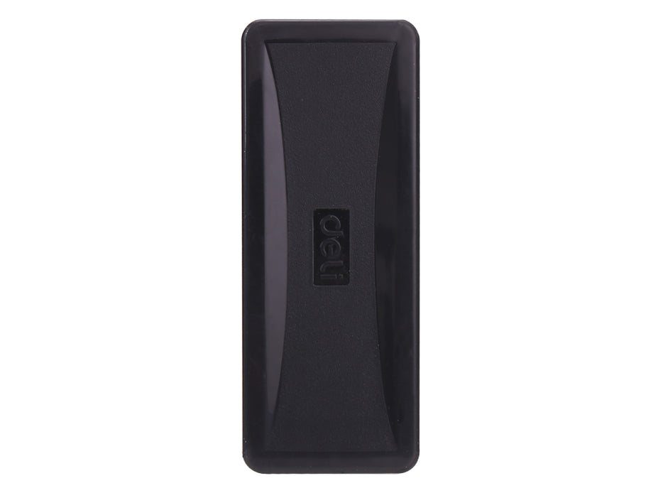 Deli 7834 Magnetic White Board Eraser, Black