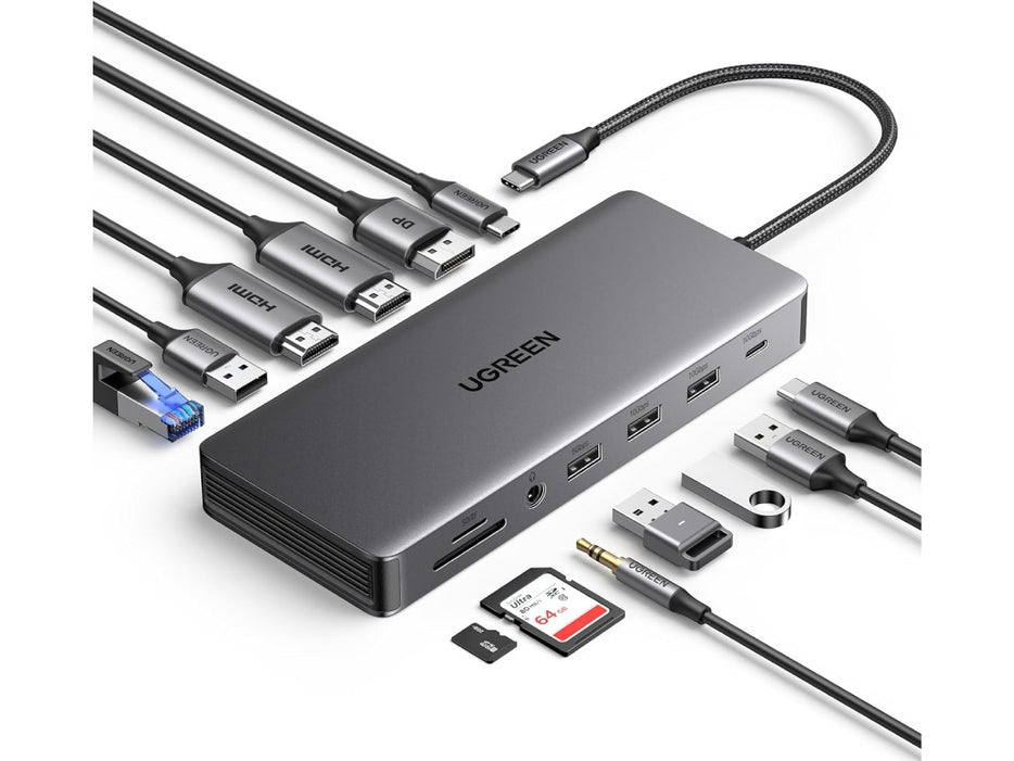 UGREEN Revodok Pro 313, 13-in-1 USB C Docking Station