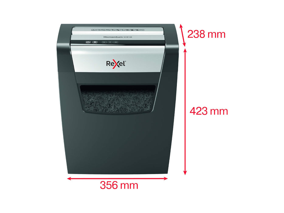 Rexel Momentum X312 Cross Cut Paper Shredder