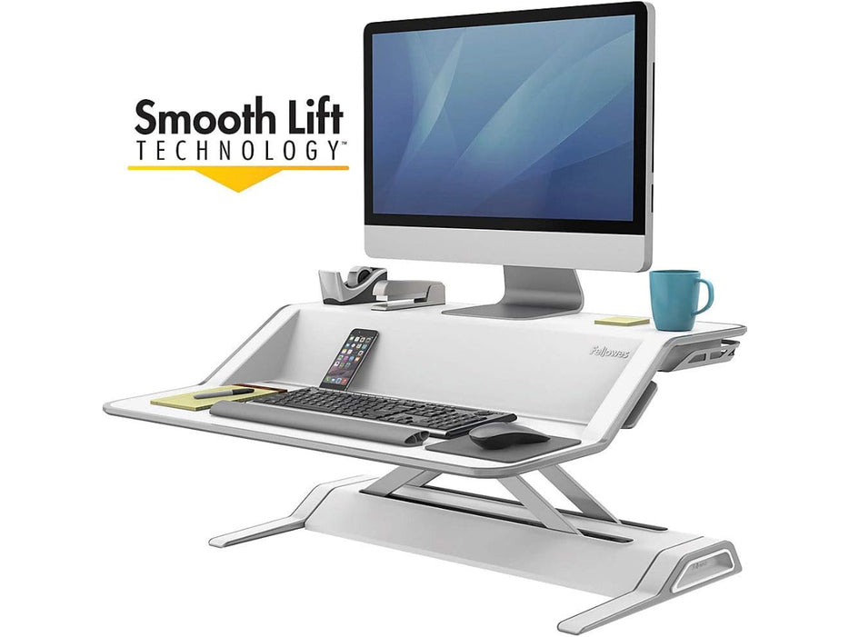 FELLOWES LOTUS SIT-STAND WORKSTATION – WHITE (FEL 0009901)