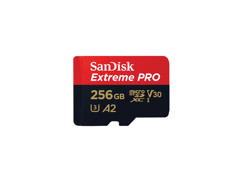 SanDisk Extreme PRO 256GB microSDXC™ UHS-I CARD, 200MB/s Read, 140MB/s Write (SDSQXCD-256G-GN6MA)