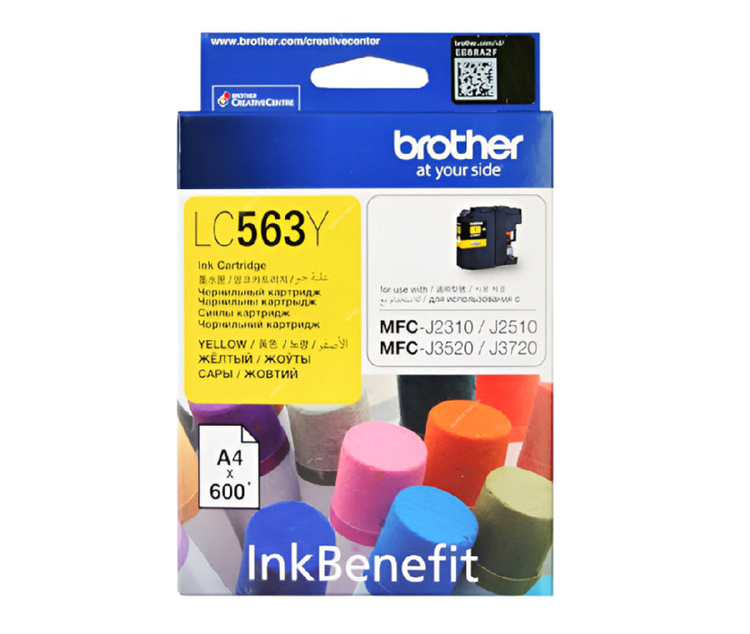 Brother LC563 High Yield Yellow Ink Cartridge (LC563Y)