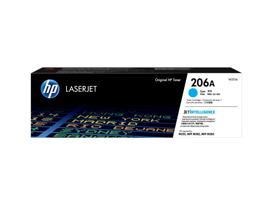 HP 206A Cyan Original LaserJet Toner Cartridge (W2111A)