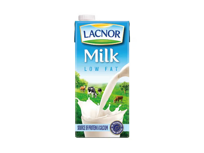 Lacnor Milk Low Fat 1Litre