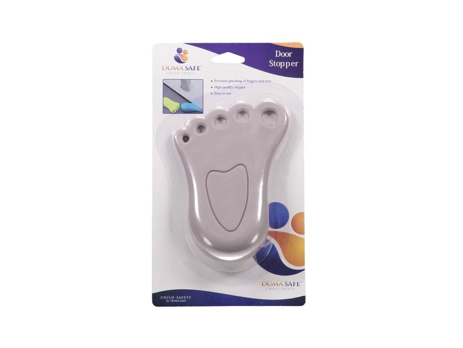 Duma Safe Door Stopper (Footprint Shape, White)