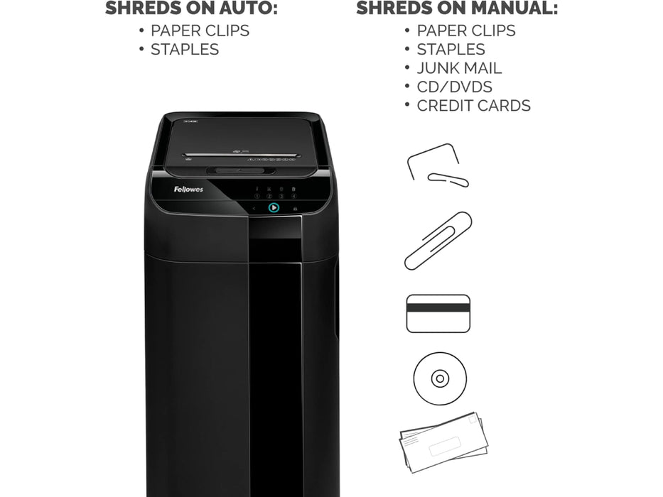 Fellowes AutoMax 350C AutoFeed Shredder - Cross Cut