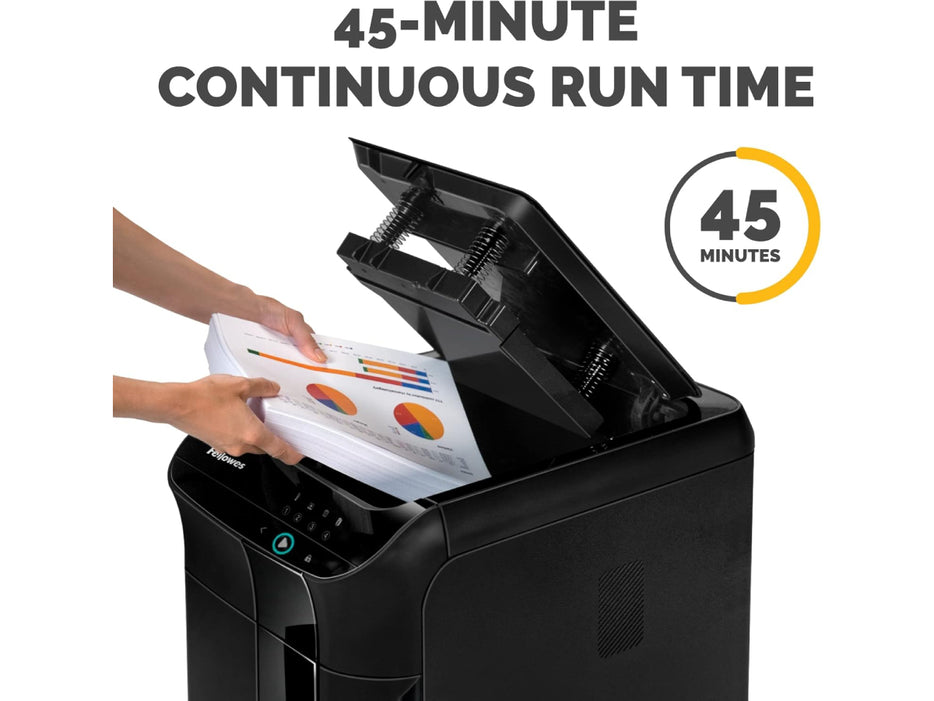 Fellowes AutoMax 350C AutoFeed Shredder - Cross Cut