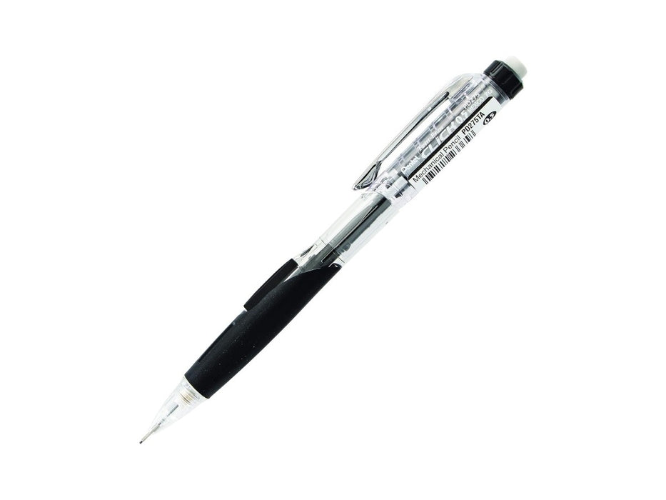 Pentel PD275T Twist Erase Click Mechanical Pencil Black, 12pcs/box