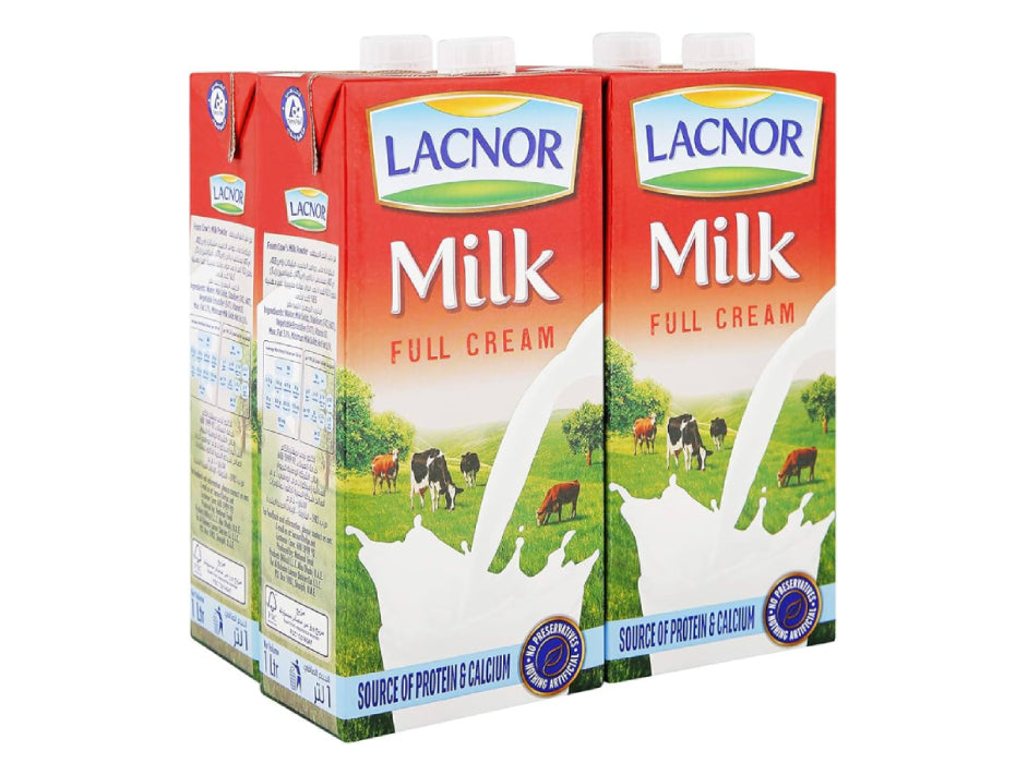 Lacnor Full Cream Milk (4x1Liter)