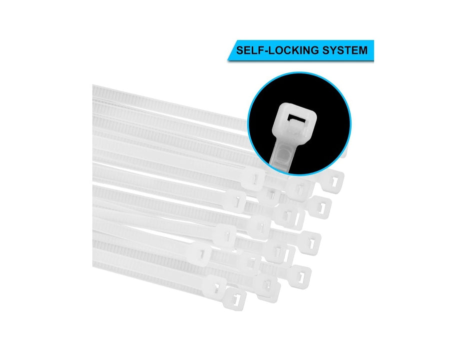 Cable Ties 100mm x 2.5mm White 100pcs/pack